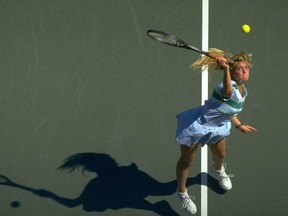 Carling Bassett-Seguso at the 1987 U.S. Open. GETTY IMAGES FILE