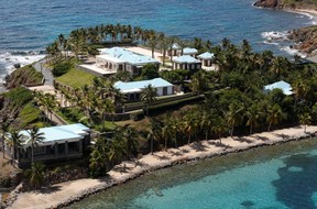 Jeffrey Epstein’s “Pedophile Island” where girls were held as sex slaves for the twisted billionaire. REUTERS