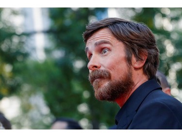 Actor Christian Bale gestures as he arrives at the international premiere of "Ford V Ferrari" at the Toronto International Film Festival (TIFF) in Toronto, Ontario, Canada September 9, 2019.  REUTERS/Mario Anzuoni ORG XMIT: MMX295r