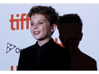 Cast member Roman Griffin Davis arrives at the world premiere of "Jojo Rabbit" at the Toronto International Film Festival (in Toronto, Sept. 8, 2019.