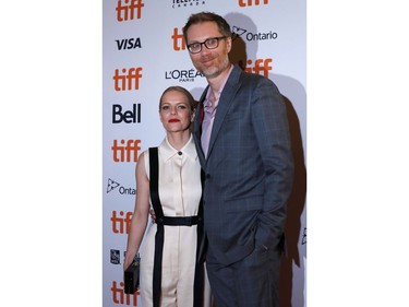 Stephen Merchant and Mircea Monroe arrive at the world premiere of "Jojo Rabbit" at the Toronto International Film Festival 
in Toronto, Sept. 8, 2019.