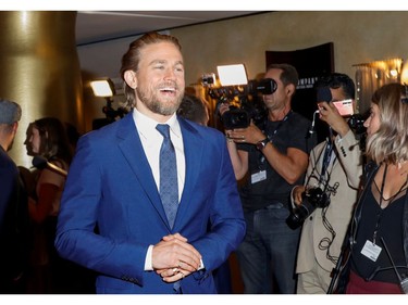 Actor Charlie Hunnam arrives for the world premiere of "Jungleland" at the Toronto International Film Festival (TIFF) in Toronto, Ontario, Canada, September 12, 2019.  REUTERS/Mario Anzuoni ORG XMIT: MMX705