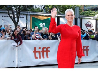 Cast member Jamie Lee Curtis arrives for the special presentation of "Knives Out" at the Toronto International Film Festival (TIFF) in Toronto on Sept. 7, 2019.