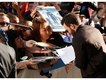 Cast member Chris Evans arrives for the special presentation of "Knives Out" at the Toronto International Film Festival in Toronto on Sept. 7, 2019.