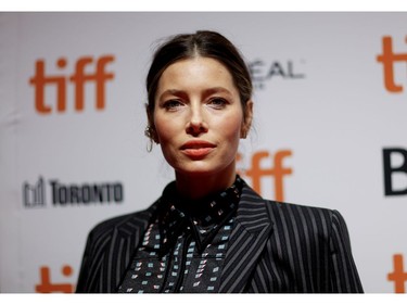 Actor Jessica Biel poses during a presentation of "Limetown" at the Toronto International Film Festival in Toronto, Sept. 6, 2019. REUTERS/Mario Anzuoni