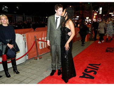 Cast member Zazie Beetz and David Rysdahl arrive at the world premiere of "Lucy In The Sky" at the Toronto International Film Festival in Toronto, Sept. 11, 2019.