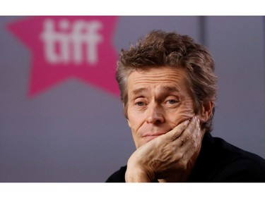 Actor Willem Dafoe gestures as he looks on during a news conference for "Motherless Brooklyn" at the Toronto International Film Festival (TIFF) in Toronto, Ontario, Canada September 11, 2019.