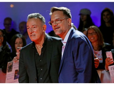 Bruce Springsteen and director Thom Zimny arrive for the world premiere of "Western Stars" at the Toronto International Film Festival (TIFF) in Toronto, Ontario, Canada, September 12, 2019.  REUTERS/Mario Anzuoni ORG XMIT: SIN204