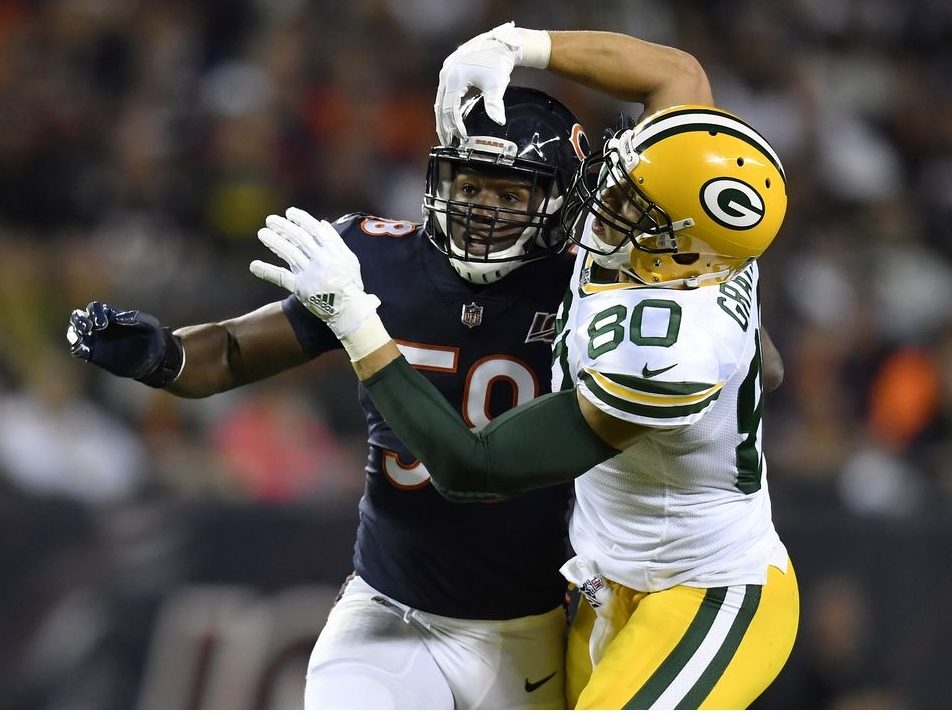 Bears tight end Jimmy Graham needs a good QB more than a 'hungry' team -  Chicago Sun-Times