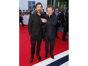 Premiere of Ford v. Ferrari with Christian Bale, left, and Matt Damon during the Toronto International Film Festival in Toronto on Monday September 9, 2019. Jack Boland/Toronto Sun/Postmedia Network