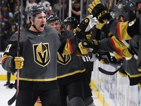 Mark Stone leads a top line of trade deadline hired guns for the Vegas Golden Knights.    Getty Images