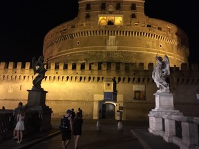 Castel Sant’Angelo, originally designed as a mausoleum for Emperor Hadrian, later used as a fortress by medieval popes. (Lance Hornby/Toronto Sun)