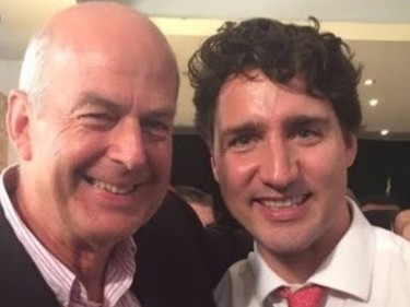Justin Trudeau wraps his arm around 2016 Order of Canada recipient Peter Dalglish. In mid-2019, Dalglish was found guilty of sexually assaulting children in Nepal. He was sentenced to nine years in a Nepalese prison. Dalglish denies any wrongdoing and after the conviction, his attorney told the CBC, "We turn our attention to the appeal process in Nepal's appellate courts."