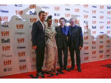 Red carpet for Motherless Brooklyn directed by and starring Ed Norton (pictured, L-R)  Gugu Mbatha-Raw, Willem Dafoe and Josh Pais during the Toronto International Film Festival in Toronto on Tuesday September 10, 2019. Jack Boland/Toronto Sun/Postmedia Network