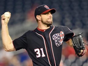 Nationals pitcher Max Scherzer will start in the NL Wild Card against the Brewers on Tuesday.
