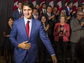 Federal Liberal leader Justin Trudeau finishes a campaign stop at Toronto Don Valley Hotel and Suites in Toronto, Ont. on Friday September 20, 2019. Ernest Doroszuk/Toronto Sun/Postmedia