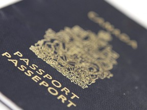 A Canadian passport.