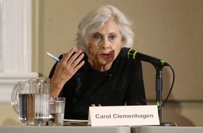 Ottawa Centre Conservative candidate Carol Clemenhagen during a political debate at the Glebe Community Centre in Ottawa on Sept 25, 2019. (Tony Caldwell/Postmedia Network)