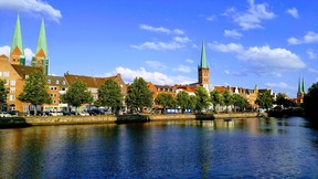 Lubeck’s old city from across the River Trave. (DAVE POLLARD/Toronto Sun)