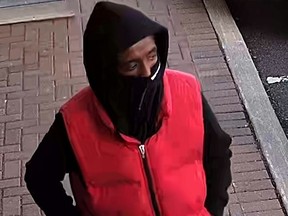 An image released by York Regional Police on 6 September 2019 of a suspect in an alleged gun crime involving a Vaughan law firm.
