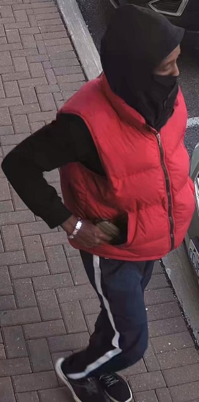 An image released by York Regional Police on 6 September 2019 of a suspect in an alleged gun crime involving a Vaughan law firm.