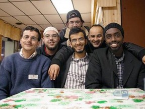 Sameer Zuberi, front middle, was spokesman for the Canadian Council on American-Islamic Relations. (Postmedia Network files)