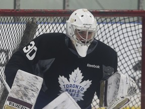 Twenty-year-old goaltender Ian Scott appears to be in line to get a legitimate shot with the Toronto Marlies. (Jack Boland/Toronto Sun)