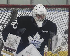 Maple Leafs goaltender Ian Scott.