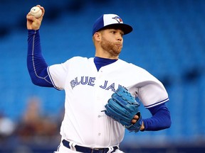 T.J. Zeuch of the Toronto Blue Jays delivers a pitch in the first inning against the Boston Red Sox at Rogers Centre on Sept. 10, 2019. (VAUGHN RIDLEY/Getty Images)