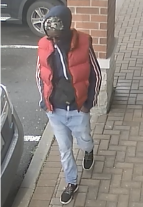 Investigators need help identifying a man who threatened a law firm employee in Vaughan at gunpoint on Thursday, Aug. 29, 2019, then returned and shot up the front windows of the office on Friday, Sept. 6, 2019. (Supplied by York Regional Police)