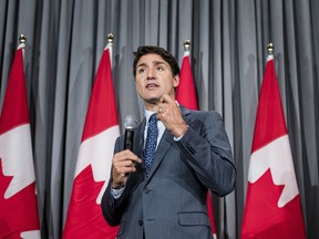Prime Minister Justin Trudeau addresses a crowd at a Liberal fundraiser in Brampton, Ont., on Thursday, September 5, 2019. Trudeau is to call the next federal election Wednesday morning.