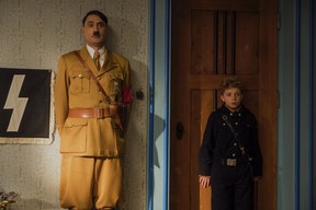 Taika Waititi and Roman Griffin Davis in the film Jojo Rabbit. (Fox Searchlight)