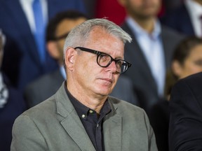 Federal Liberal candidate Adam Vaughan listens during an announcement by Liberal Leader Justin Trudeau at Toronto Don Valley Hotel and Suites on September 20, 2019. Ernest Doroszuk/Toronto Sun