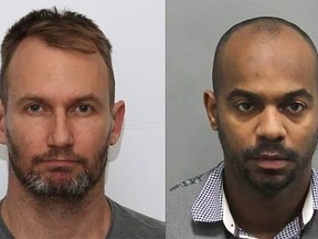 Gavin MacMillan (left), and Enzo De Jesus Carrasco, right, co-accused in College Street Bar gang rape case. (Toronto Police handout)