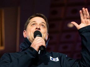 Conservative Leader Andrew Scheer is pictured while campaigning in Richmond Hill on Oct. 19, 2019. (Reuters)