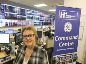 Barbara Collins at the Humber River Hospital Command Centre on Oct. 2, 2019. (Veronica Henri, Toronto Sun)