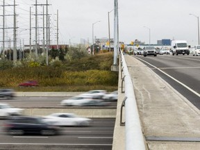 Hwy. 410 at Derry Rd. in Mississauga on Oct. 27, 2019. (Ernest Doroszuk, Toronto Sun)