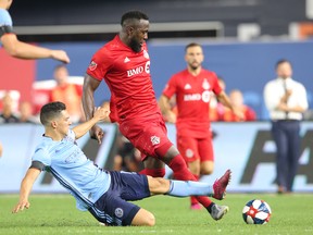 Toronto FC forward Jozy Altidore hopes to play against New York City FC on Wednesday. (USA TODAY SPORTS)