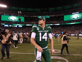 New York Jets quarterback Sam Darnold faces the Jaguars after a rough loss against New England last week. (USA TODAY SPORTS)