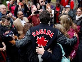 Liberal Leader Justin Trudeau campaigns in Riverview, New Brunswick October 15, 2019. REUTERS/Stephane Mahe