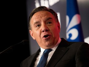 CAQ leader and Quebec Premier Francois. (MARTIN OUELLET-DIOTTE / AFP)