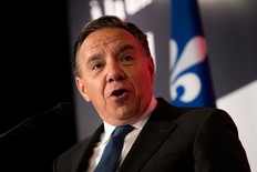 CAQ leader and Quebec Premier Francois. (MARTIN OUELLET-DIOTTE / AFP)