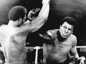 The Champ stuns George Foreman and the world with this knockout punch on Oct. 30, 1974 in the Rumble in the Jungle.