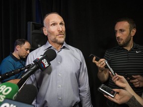 Toronto Blue Jays president Mark Shapiro, during an end-of-season media conference at the Rogers Centre in Toronto on Tuesday October 1, 2019. Ernest Doroszuk/Toronto Sun