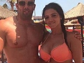 Leah Cambridge, right, with partner Scott Frank, died after getting a Brazilian butt lift.