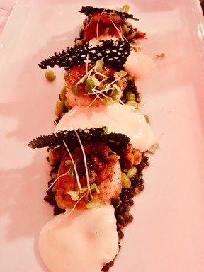 Sumptuous scallops sparkle on the menu at Le Diapason in Baie-Saint-Paul. (Kevin Hann)