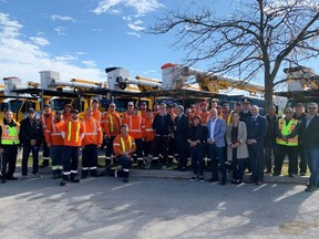 A crew of city forestry workers is headed to help residents in storm-ravaged Winnipeg. (Supplied photo)