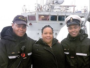 The John twins with their mom, Sharon. (Joe Warmington, Toronto Sun)