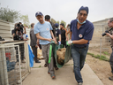A team from Four Paws, led by veterinarian Dr. Amir Khalil, rescue Lula the bear from a small zoo in Mosul. Lula is currently lifving in Al Ma'wa for Wildlife and Nature sanctuary.