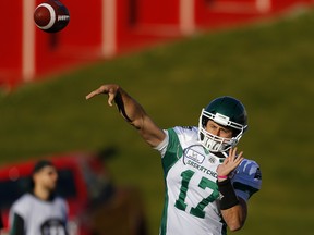 Former Roughriders quarterback Zach Collaros, who was acquired by the Argonauts in August, 
was dealt by Toronto to Winnipeg on Wednesday. (POSTMEDIA NETWORK FILES)